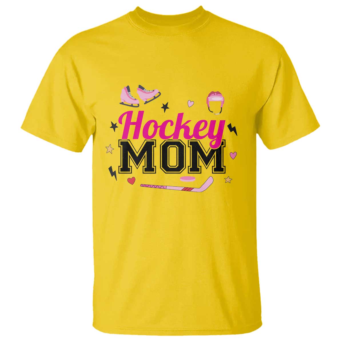 Proud Hockey Mom T Shirt Ice Hockey Supporter Gift - Wonder Print Shop