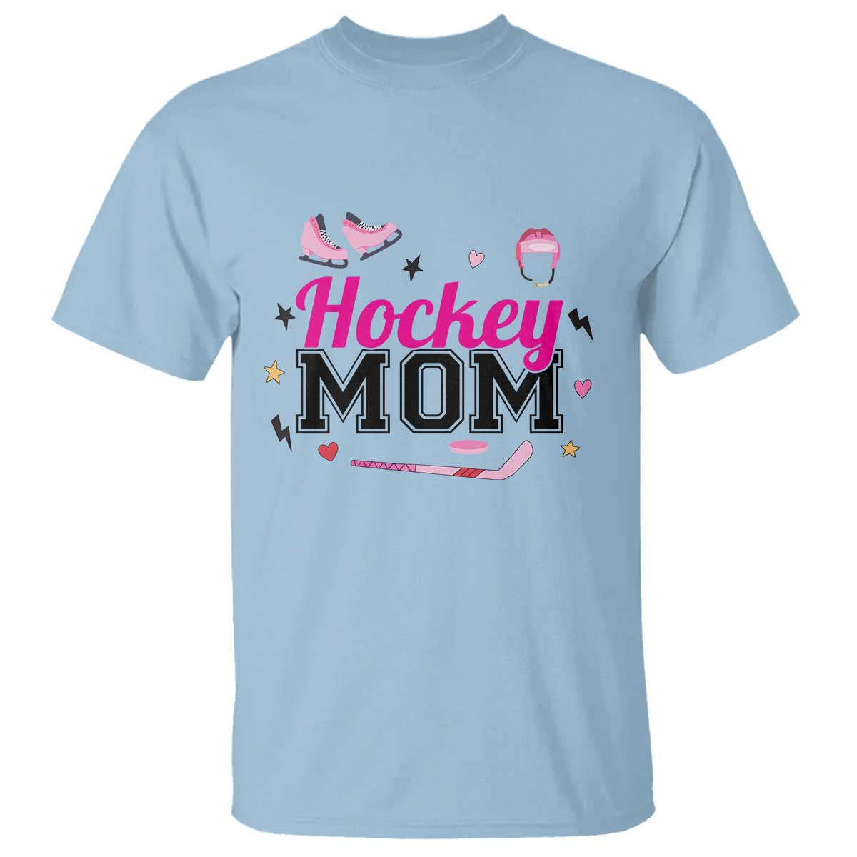 Proud Hockey Mom T Shirt Ice Hockey Supporter Gift - Wonder Print Shop