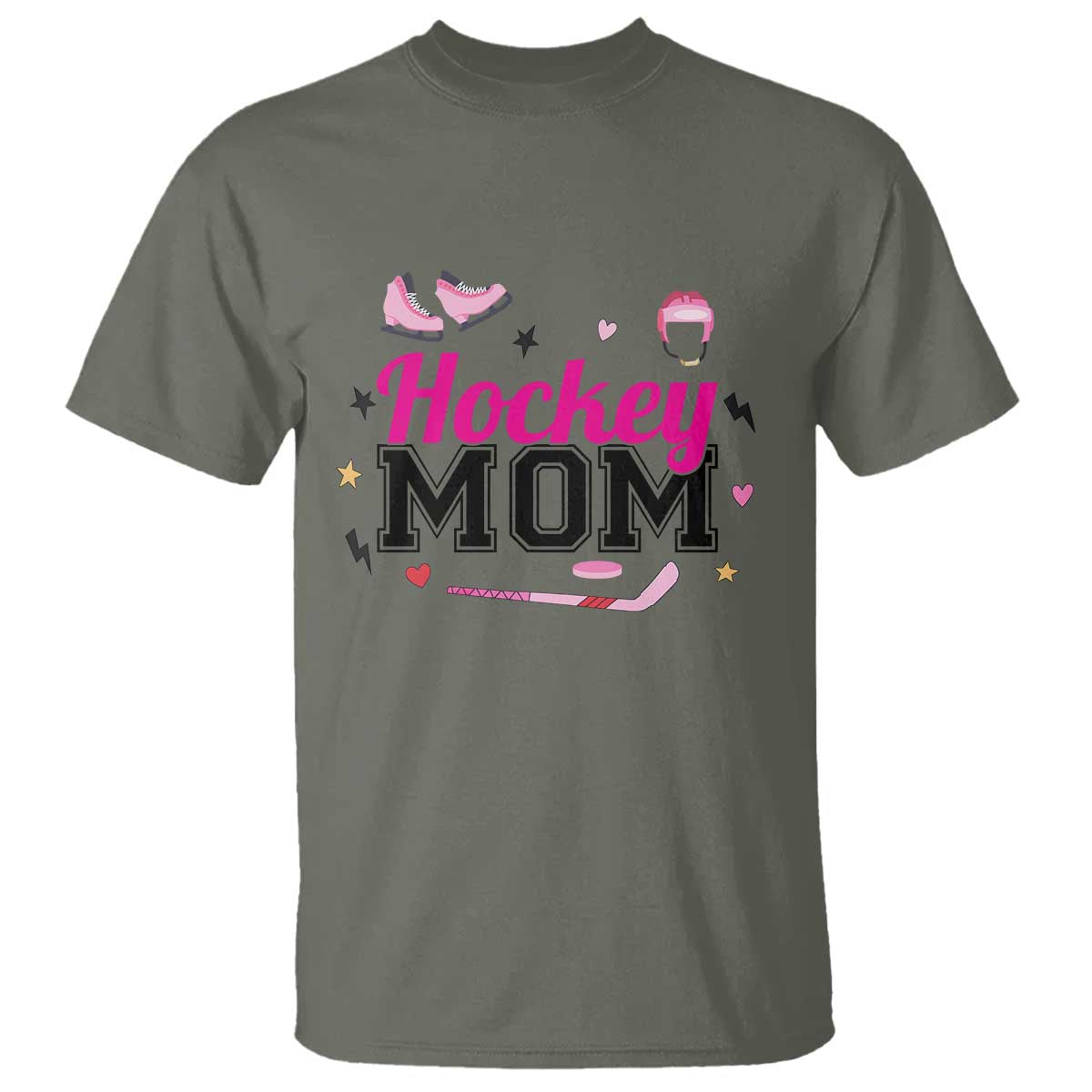 Proud Hockey Mom T Shirt Ice Hockey Supporter Gift - Wonder Print Shop
