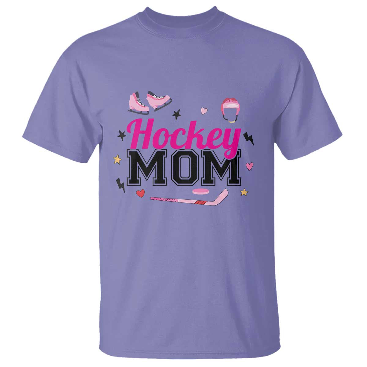 Proud Hockey Mom T Shirt Ice Hockey Supporter Gift - Wonder Print Shop