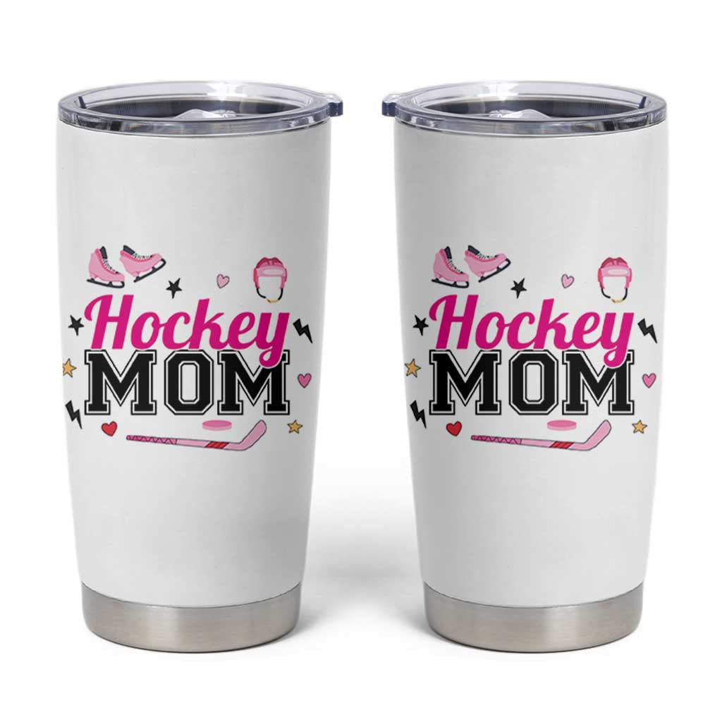 Proud Hockey Mom Tumbler Cup Ice Hockey Supporter Gift - Wonder Print Shop
