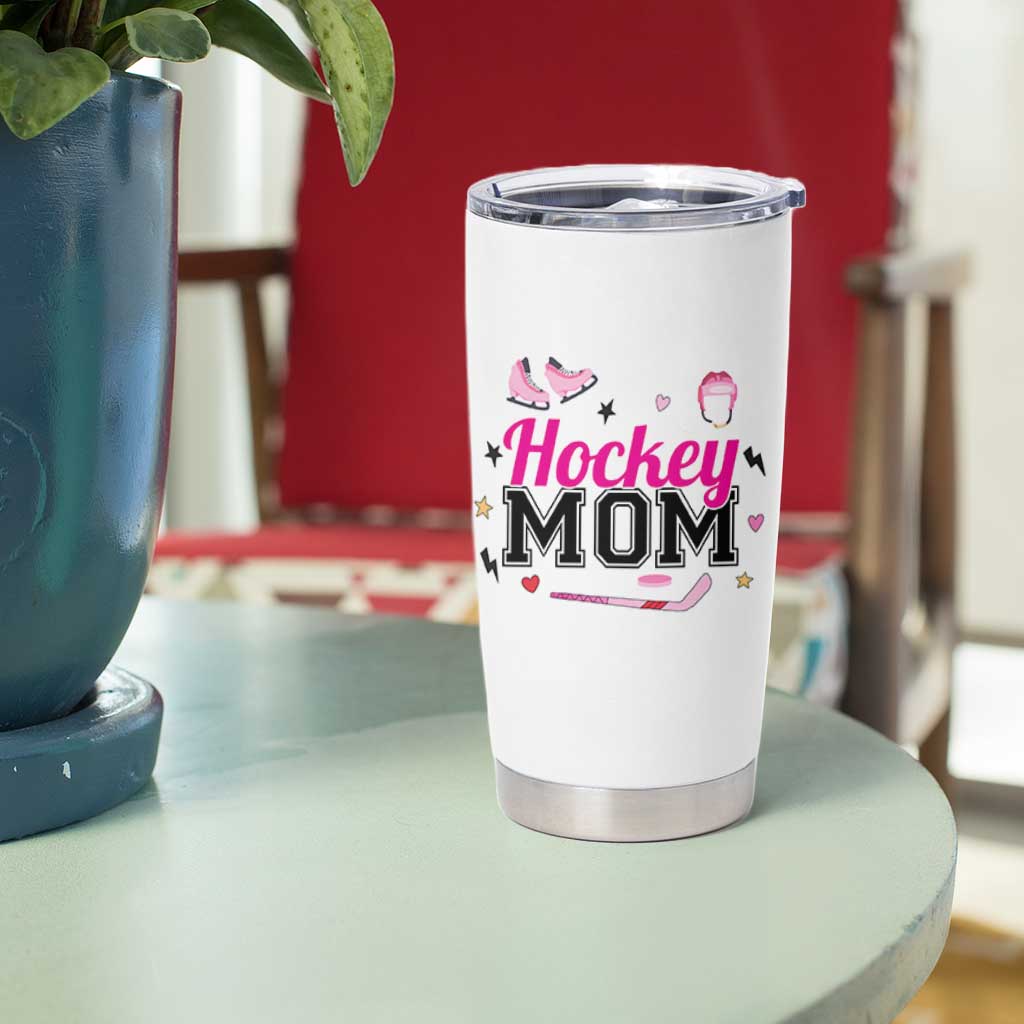 Proud Hockey Mom Tumbler Cup Ice Hockey Supporter Gift - Wonder Print Shop