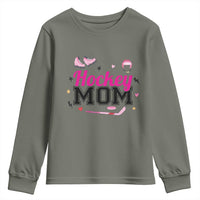 Proud Hockey Mom Youth Sweatshirt Ice Hockey Supporter Gift - Wonder Print Shop