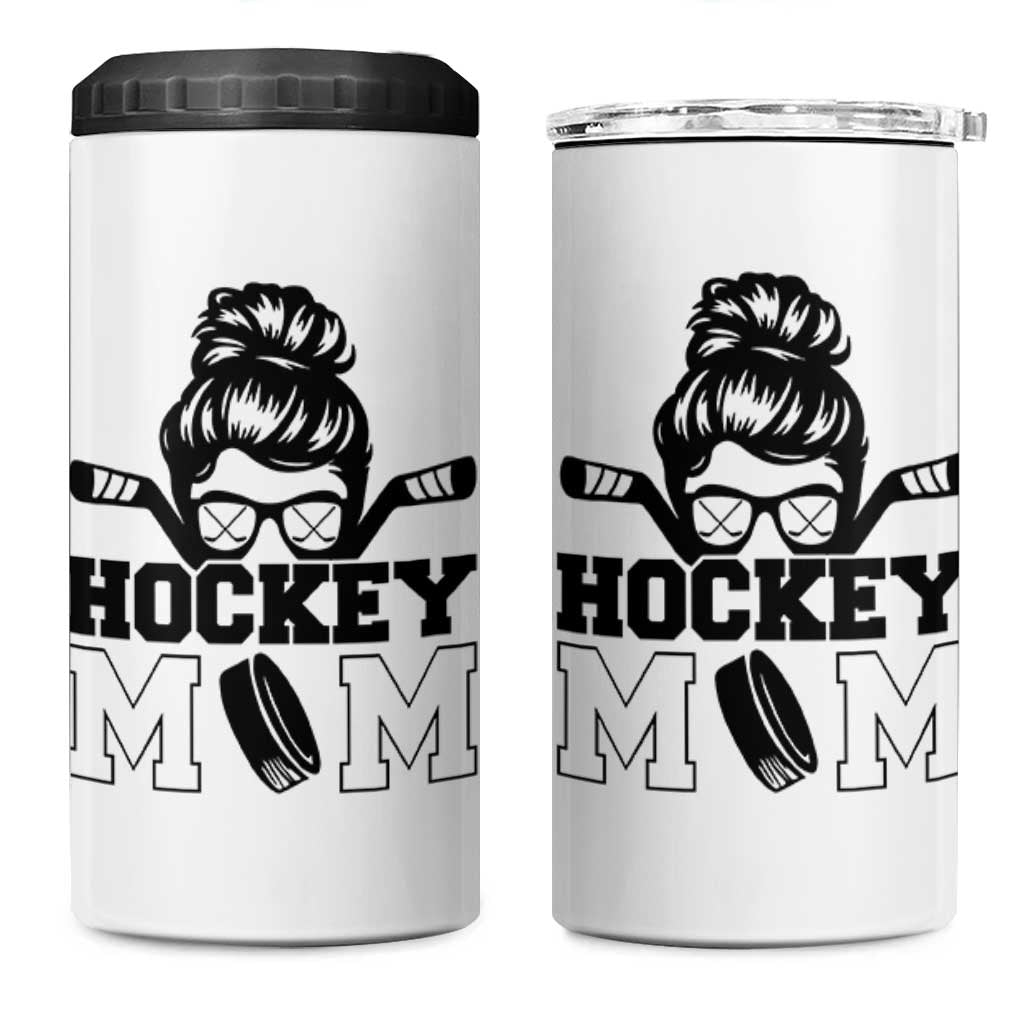 Funny Hockey Mom Quote 4 in 1 Can Cooler Tumbler Gift For Hockey Lovers - Wonder Print Shop