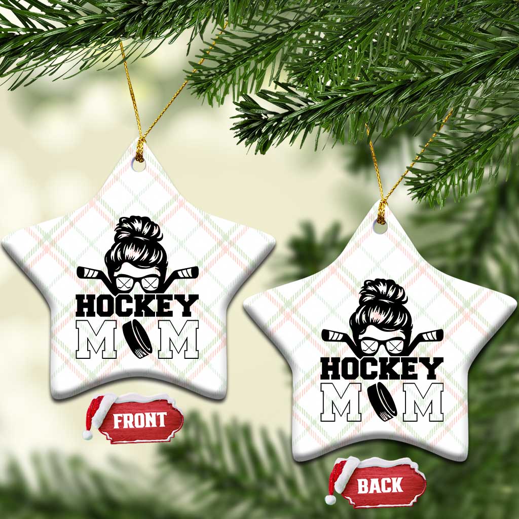 Funny Hockey Mom Quote Ceramic Ornament Gift For Hockey Lovers - Wonder Print Shop