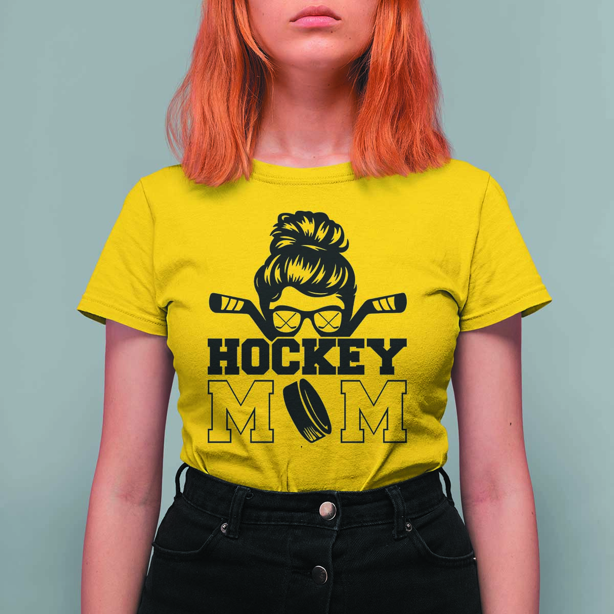 Funny Hockey Mom Quote T Shirt For Women Gift For Hockey Lovers - Wonder Print Shop