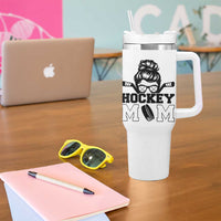 Funny Hockey Mom Quote Tumbler With Handle Gift For Hockey Lovers - Wonder Print Shop