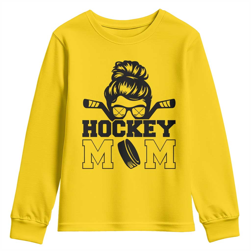 Funny Hockey Mom Quote Youth Sweatshirt Gift For Hockey Lovers - Wonder Print Shop