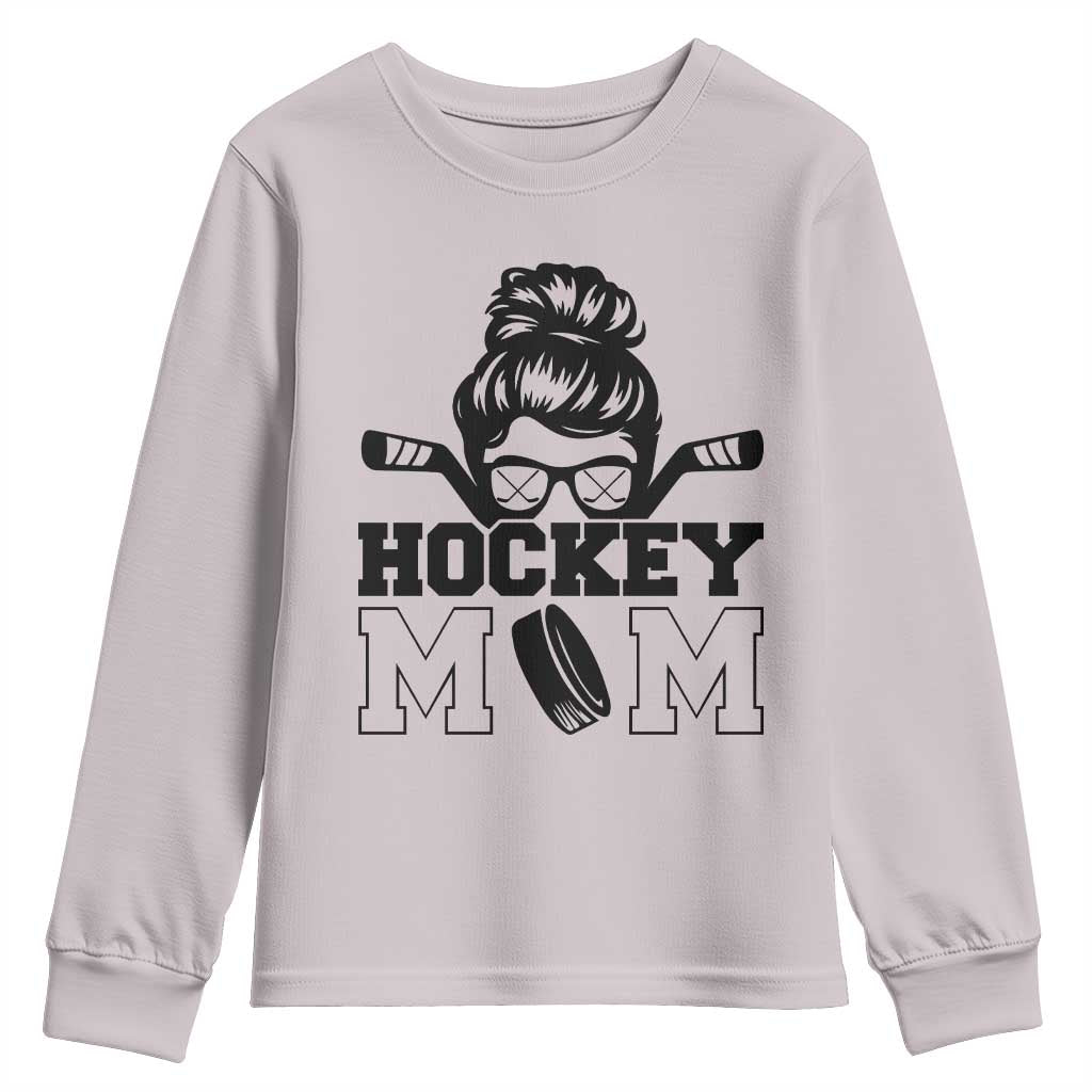Funny Hockey Mom Quote Youth Sweatshirt Gift For Hockey Lovers - Wonder Print Shop