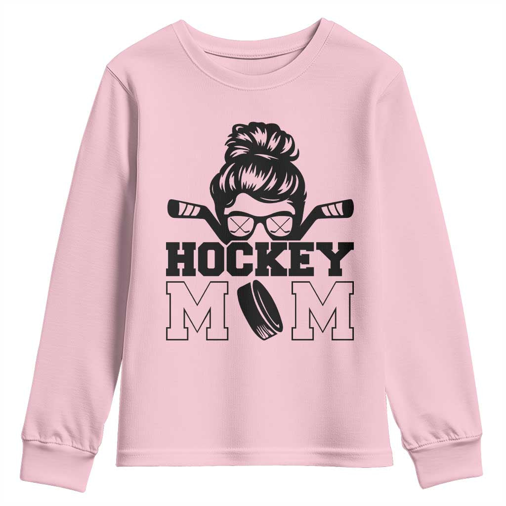 Funny Hockey Mom Quote Youth Sweatshirt Gift For Hockey Lovers - Wonder Print Shop