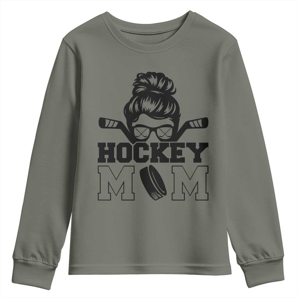 Funny Hockey Mom Quote Youth Sweatshirt Gift For Hockey Lovers - Wonder Print Shop