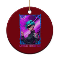 Cyberpunk Girl Legend Never Die Ceramic Ornament Gaming Aesthetic Gift - Wonder Print Shop