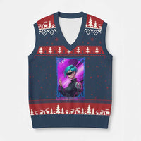 Cyberpunk Girl Legend Never Die V-Neck Knit Sweater Vest Gaming Aesthetic Gift - Wonder Print Shop
