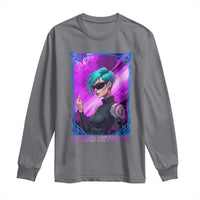 Cyberpunk Girl Legend Never Die Long Sleeve Shirt Gaming Aesthetic Gift - Wonder Print Shop