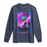 Cyberpunk Girl Legend Never Die Long Sleeve Shirt Gaming Aesthetic Gift - Wonder Print Shop