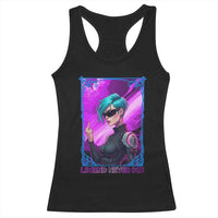 Cyberpunk Girl Legend Never Die Racerback Tank Top Gaming Aesthetic Gift - Wonder Print Shop