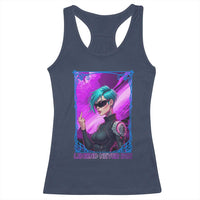 Cyberpunk Girl Legend Never Die Racerback Tank Top Gaming Aesthetic Gift - Wonder Print Shop