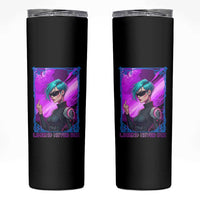 Cyberpunk Girl Legend Never Die Skinny Tumbler Gaming Aesthetic Gift - Wonder Print Shop