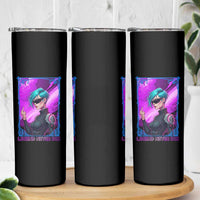Cyberpunk Girl Legend Never Die Skinny Tumbler Gaming Aesthetic Gift - Wonder Print Shop