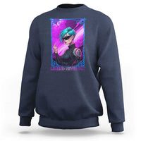 Cyberpunk Girl Legend Never Die Sweatshirt Gaming Aesthetic Gift - Wonder Print Shop