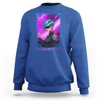 Cyberpunk Girl Legend Never Die Sweatshirt Gaming Aesthetic Gift - Wonder Print Shop