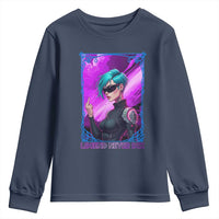 Cyberpunk Girl Legend Never Die Youth Sweatshirt Gaming Aesthetic Gift - Wonder Print Shop