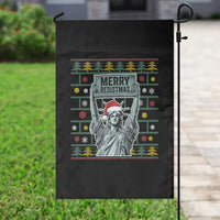 Funny Liberty Statue Ugly Sweater Gift Garden Flag Merry Resistmas - Wonder Print Shop