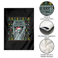 Funny Liberty Statue Ugly Sweater Gift Garden Flag Merry Resistmas - Wonder Print Shop