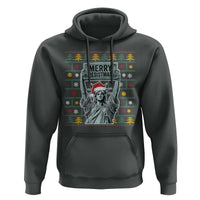 Funny Liberty Statue Ugly Sweater Gift Hoodie Merry Resistmas - Wonder Print Shop