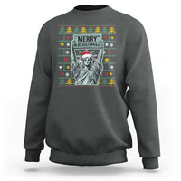 Funny Liberty Statue Ugly Sweater Gift Sweatshirt Merry Resistmas - Wonder Print Shop