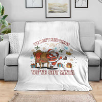 No Kings Only Santa Throw Blanket Funny Christmas Parody Gift - Wonder Print Shop