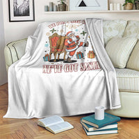No Kings Only Santa Throw Blanket Funny Christmas Parody Gift - Wonder Print Shop