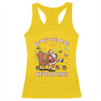 No Kings Only Santa Racerback Tank Top Funny Christmas Parody Gift - Wonder Print Shop