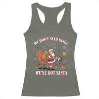 No Kings Only Santa Racerback Tank Top Funny Christmas Parody Gift - Wonder Print Shop