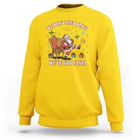 No Kings Only Santa Sweatshirt Funny Christmas Parody Gift - Wonder Print Shop