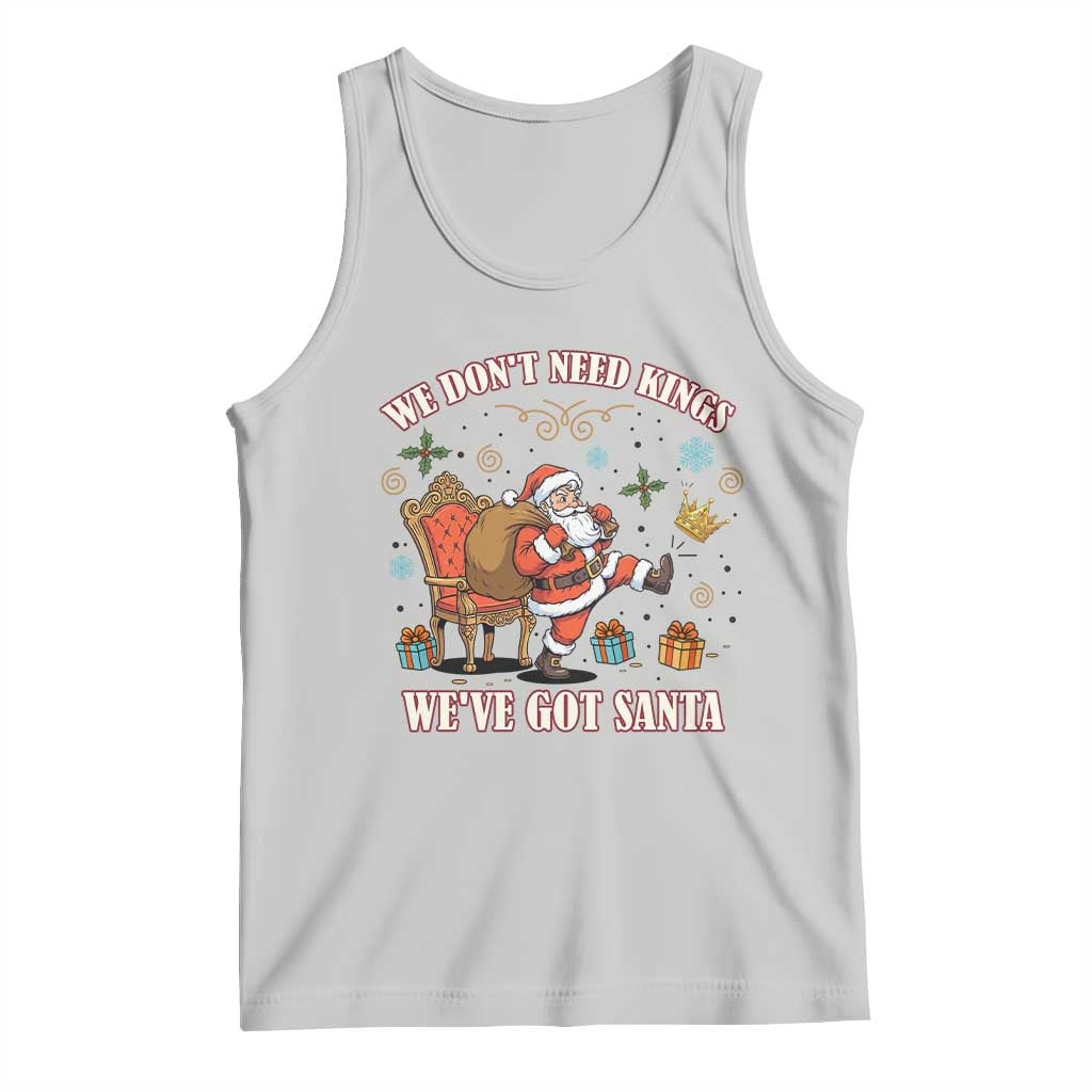 No Kings Only Santa Tank Top Funny Christmas Parody Gift - Wonder Print Shop