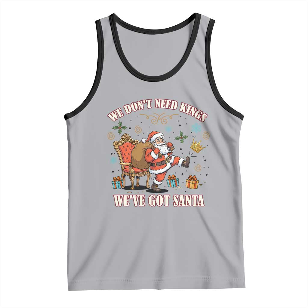 No Kings Only Santa Tank Top Funny Christmas Parody Gift - Wonder Print Shop