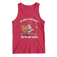 No Kings Only Santa Tank Top Funny Christmas Parody Gift - Wonder Print Shop