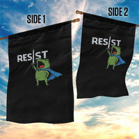 Resist Frog Warrior Garden Flag Funny Rebel Meme Gift - Wonder Print Shop