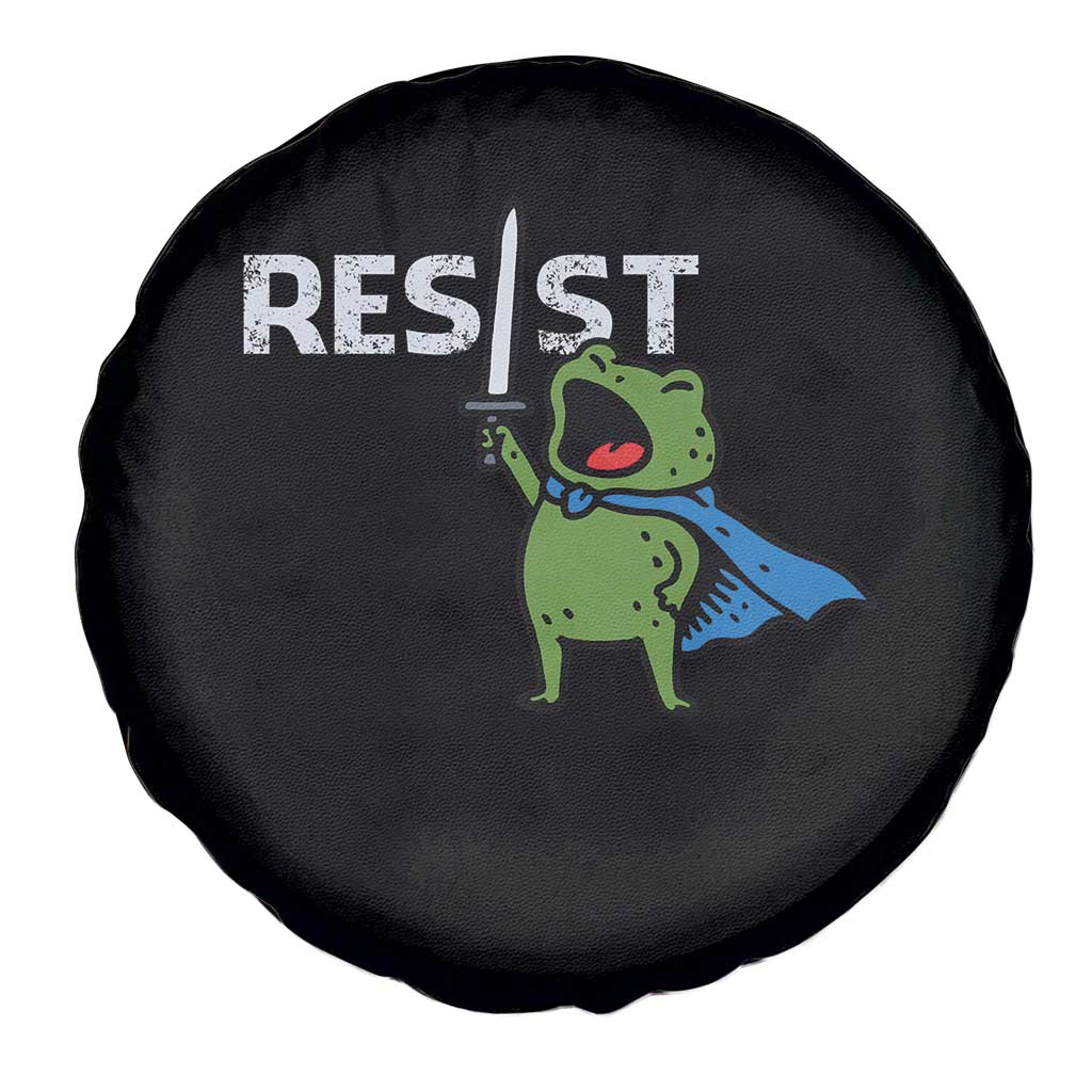 Resist Frog Warrior Spare Tire Cover Funny Rebel Meme Gift - Wonder Print Shop