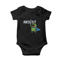 Resist Frog Warrior Baby Onesie Funny Rebel Meme Gift - Wonder Print Shop