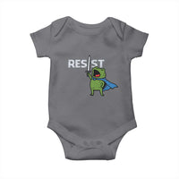 Resist Frog Warrior Baby Onesie Funny Rebel Meme Gift - Wonder Print Shop