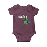 Resist Frog Warrior Baby Onesie Funny Rebel Meme Gift - Wonder Print Shop