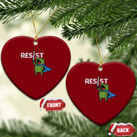 Resist Frog Warrior Ceramic Ornament Funny Rebel Meme Gift - Wonder Print Shop