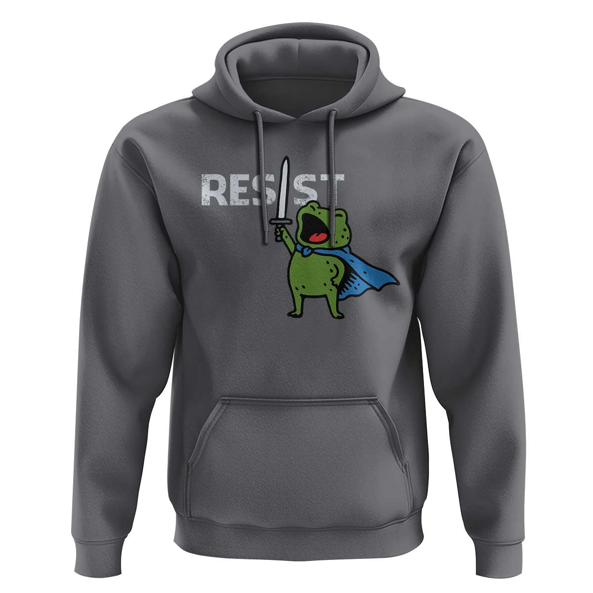 Resist Frog Warrior Hoodie Funny Rebel Meme Gift - Wonder Print Shop