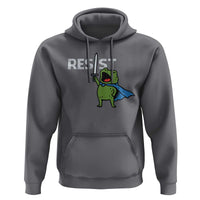 Resist Frog Warrior Hoodie Funny Rebel Meme Gift - Wonder Print Shop