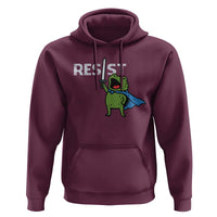 Resist Frog Warrior Hoodie Funny Rebel Meme Gift - Wonder Print Shop