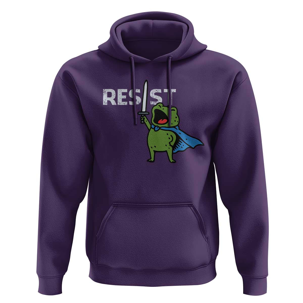 Resist Frog Warrior Hoodie Funny Rebel Meme Gift - Wonder Print Shop