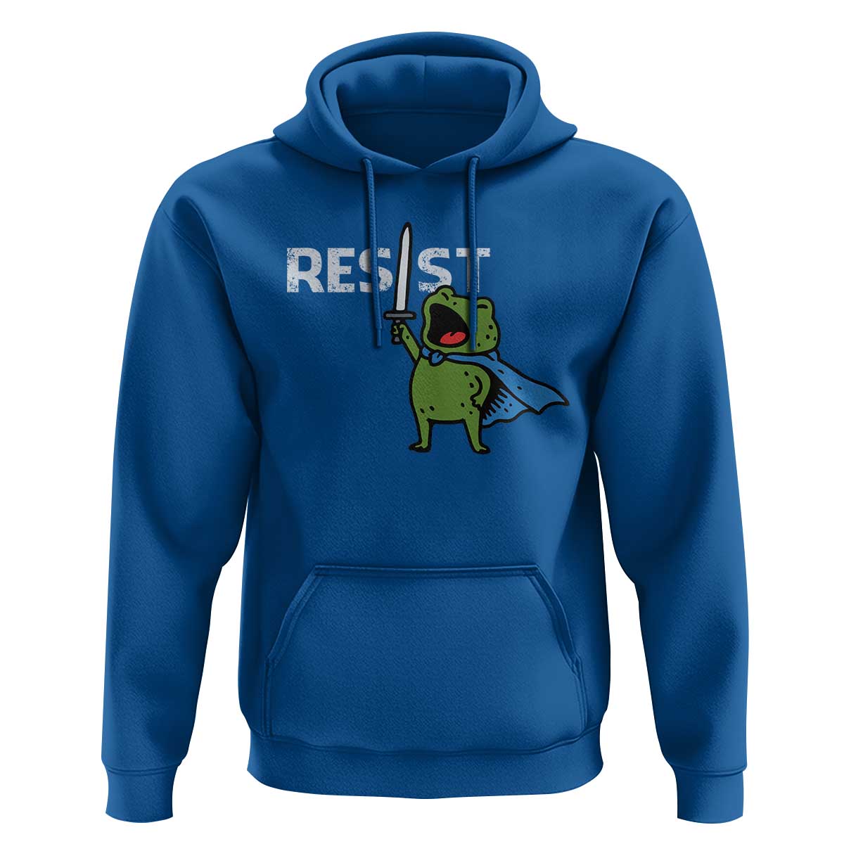 Resist Frog Warrior Hoodie Funny Rebel Meme Gift - Wonder Print Shop