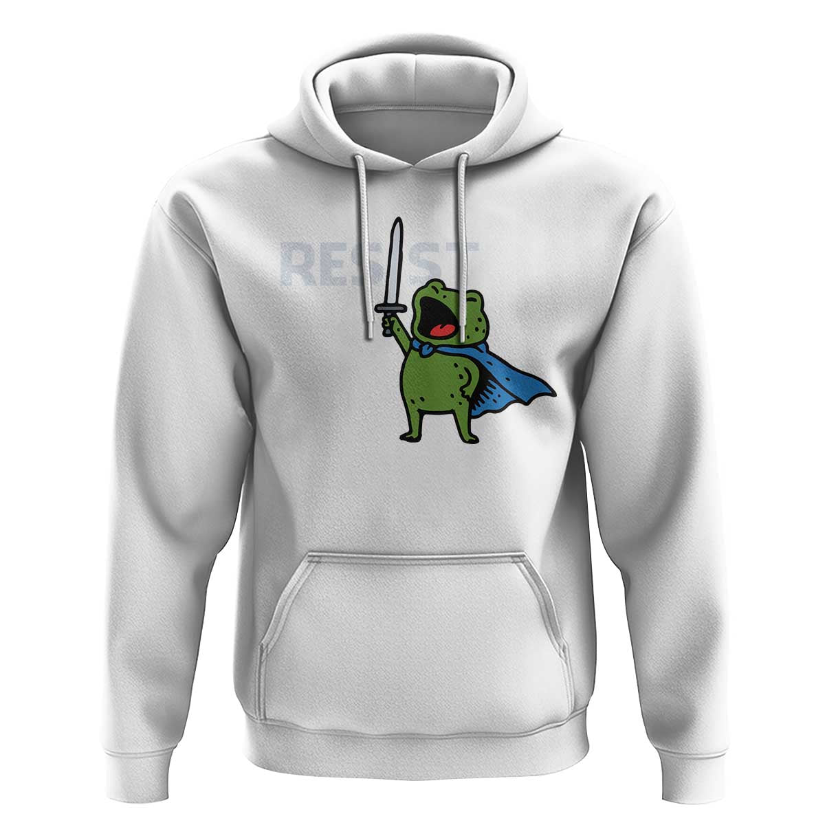 Resist Frog Warrior Hoodie Funny Rebel Meme Gift - Wonder Print Shop